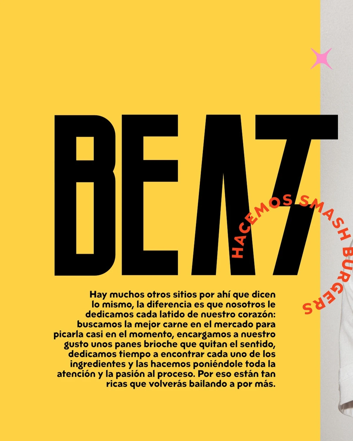 Beat Burgers — pieza 1 de 4 del carrusel editorial para Mercado del Barranco